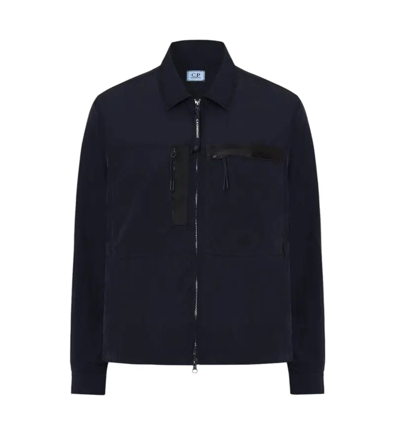 per uomo 18CMOS092A005904G Giacca tascabile blu navy (XXL), Casual, Poliamide