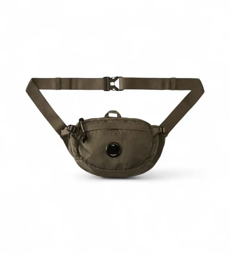 per uomo 19CMAC734A005269G Borsa da cintura in nylon B Lens, grigio verdastro (OSFA), Casual, Verde, Poliestere