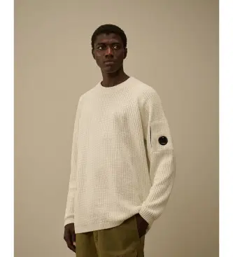 per uomo 19CMKN023A005558G Maglione in ciniglia beige (M), Casual