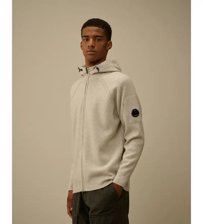 per uomo 19CMKN057A110149A Giacca con cerniera grigia (XXL), Casual, Grigio, Lana