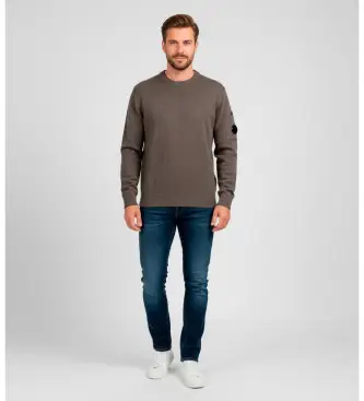 per uomo 19CMKN238A110432A Maglia elasticizzata morbida grigia (XXL), Marrone, Casual, Cotone