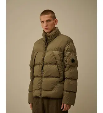 per uomo 19CMOW239A005864G Piumino con cappuccio in Nycra-R verde (M), Casual, Poliamide