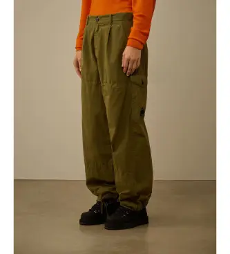 per uomo 19CMPA066A110324G Pantaloni cargo Microreps Boxy Green (52), Casual, Verde, Cotone