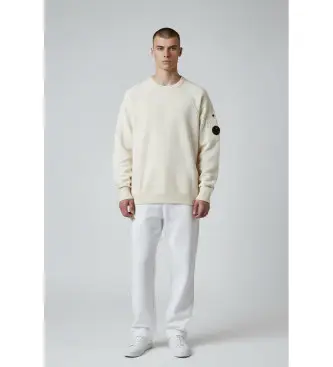 per uomo 20CMKN106A110373A Maglione girocollo beige (L), Casual, Cotone