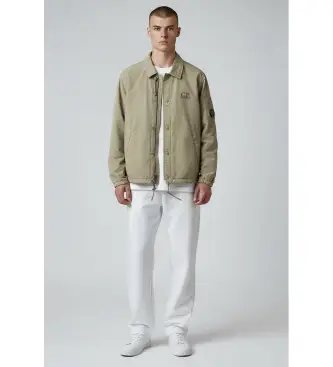 per uomo 20CMOS007A005904D Camicia verde cromo (L), Casual, Poliamide, Manica lunga