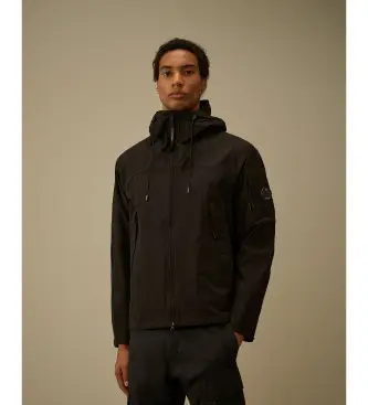 per uomo 20CMOW011A110264A Giacca con cappuccio nera Pro-Tek (L), Nero, Casual, Poliestere