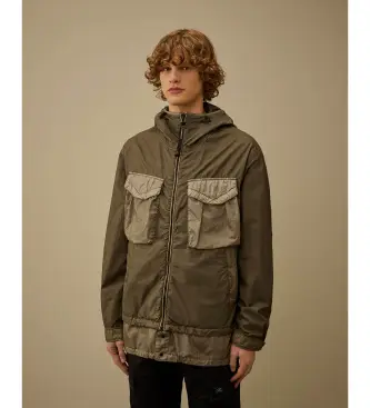 per uomo 20CMOW191A110185M Giacca con occhialini BI TM Mixed Green (L), Casual, Verde, Poliamide