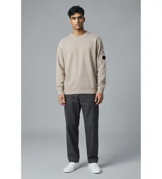 per uomo 20CMSS207A110337O Felpa in pile beige (L), Casual, Cotone