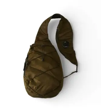 per uomo RCCMAC735A005269G Zaino B Lens Rucksack marsupio verde (OSFA), Casual, Nylon, Poliamide