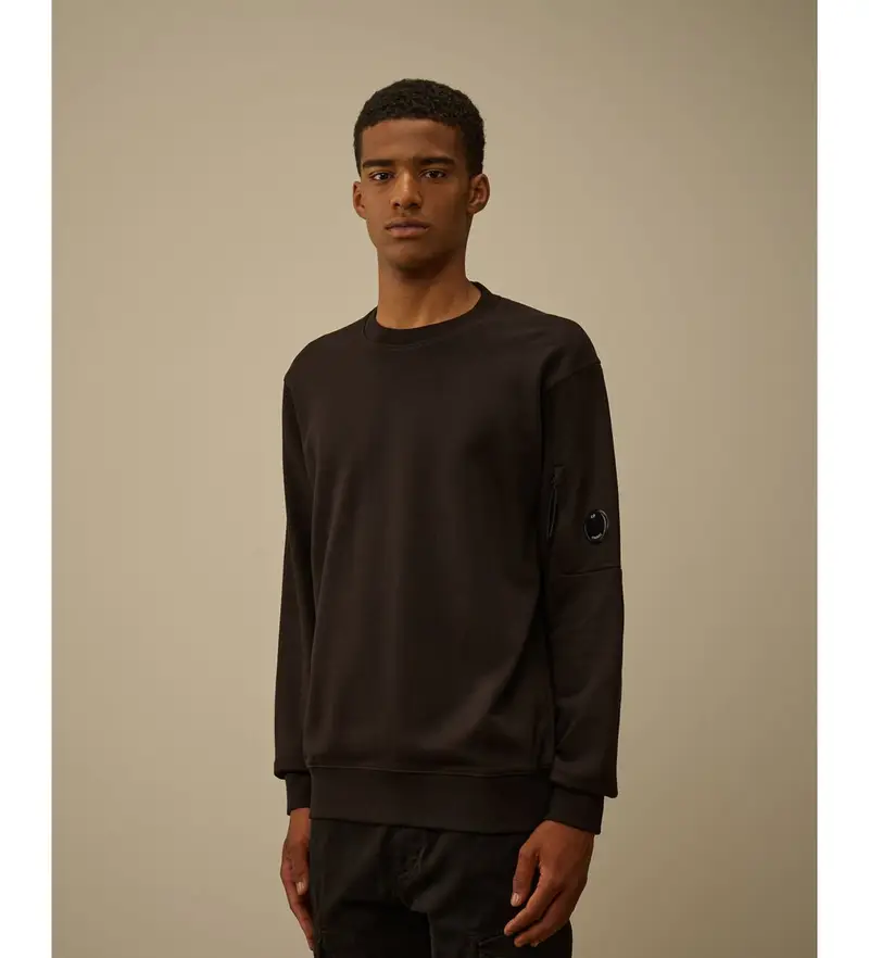 per uomo. RCCMSS713A005086W Felpa nera con stampa diagonale in rilievo (XL), Nero, Casual, Cotone