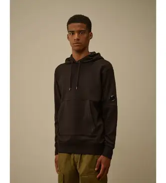 per uomo RCCMSS714A005086W Felpa nera con stampa diagonale rialzata (XL), Nero, Casual, Cotone