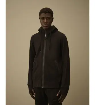 per uomo RCCMSS715A005086W Felpa con occhiali rialzati diagonali, nera (L), Nero, Casual, Cotone