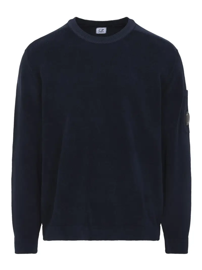 Pullover con lenti girocollo Cp Company Blu