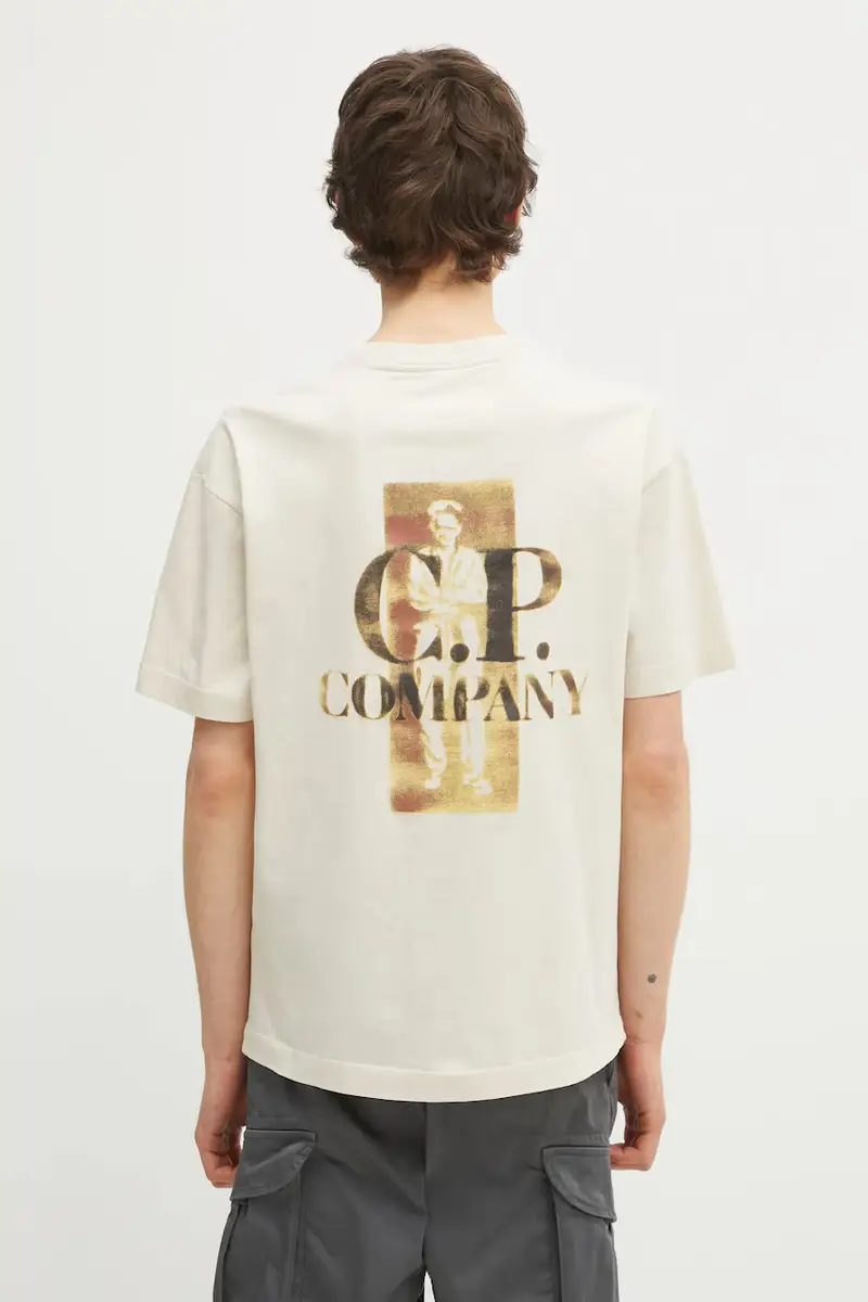 C.P. Company T-shirt Beige 3976597 miniatura 3