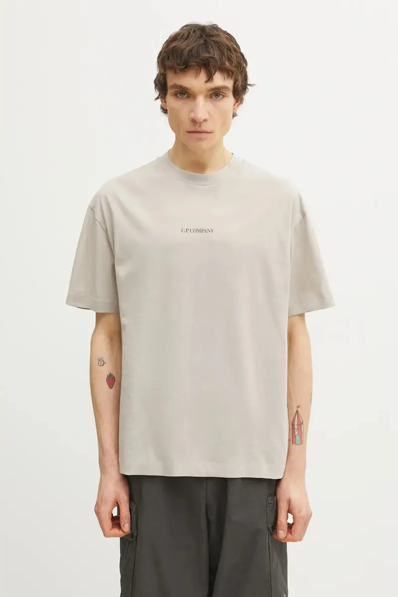 C.P. Company T-shirt Beige 4094231 miniatura 3