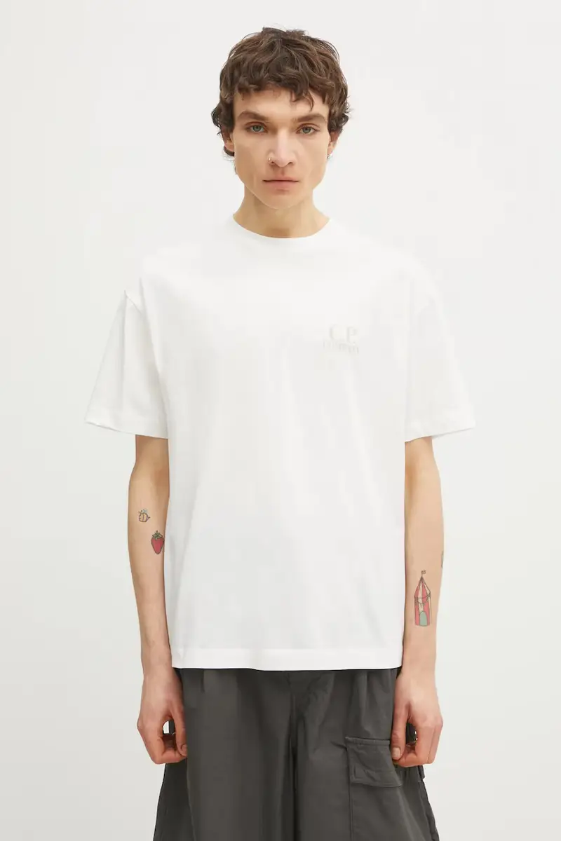 C.P. Company T-shirt Bianco 3976603 miniatura 3