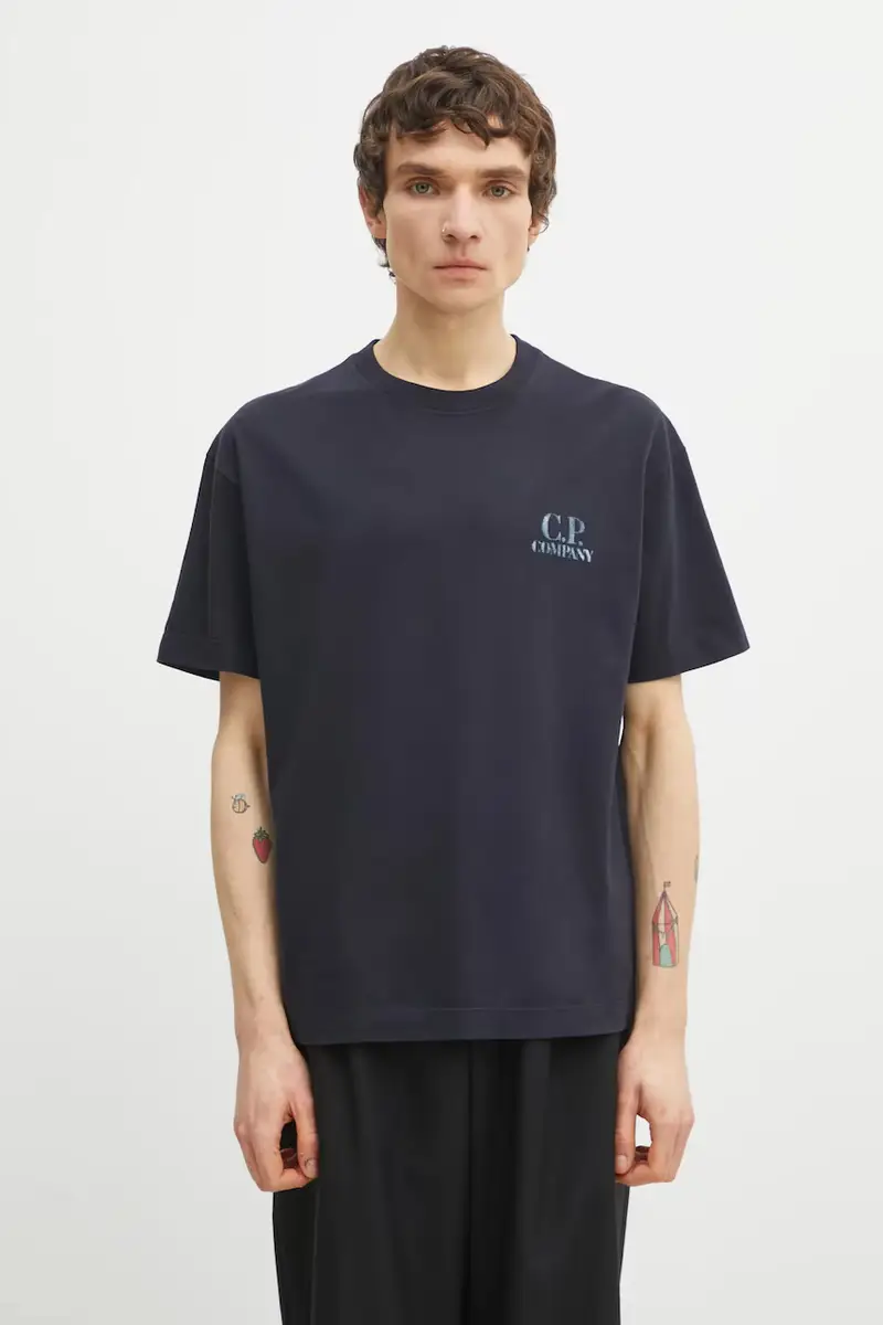 C.P. Company T-shirt Blu 3976614 miniatura 3