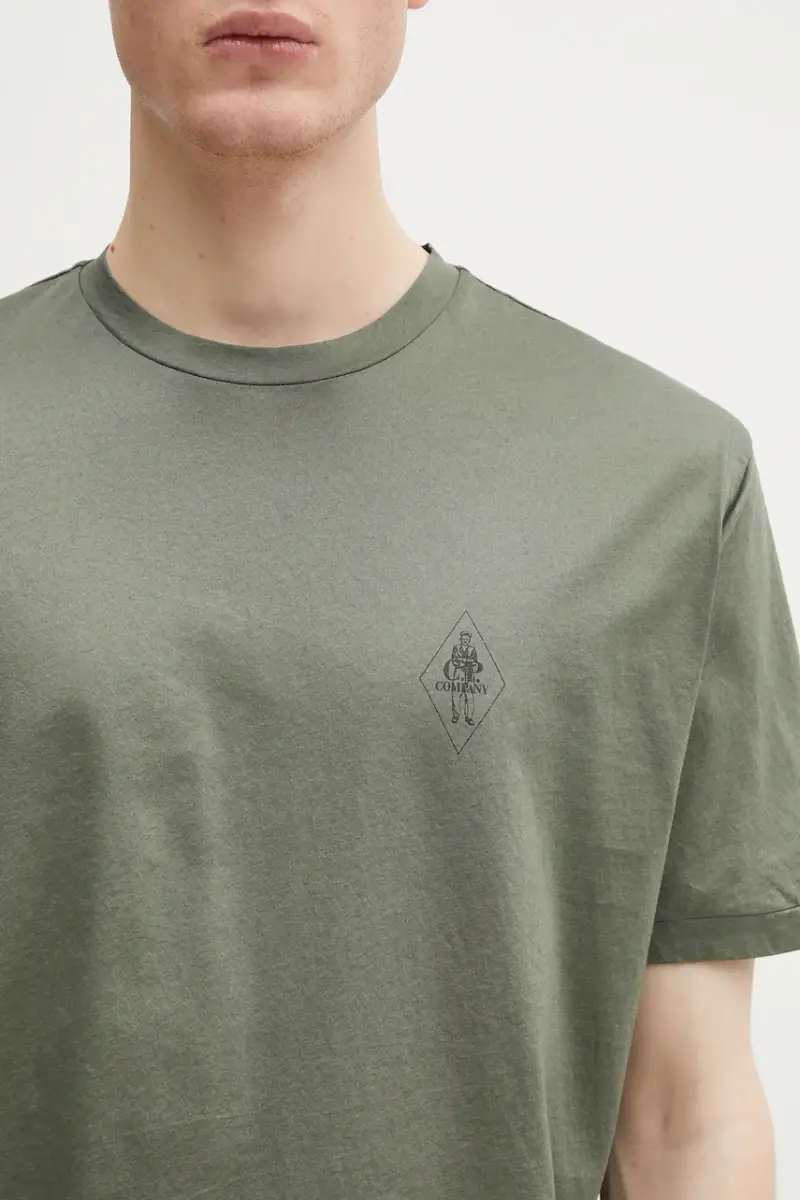 C.P. Company T-shirt Verde 3973351 miniatura 4
