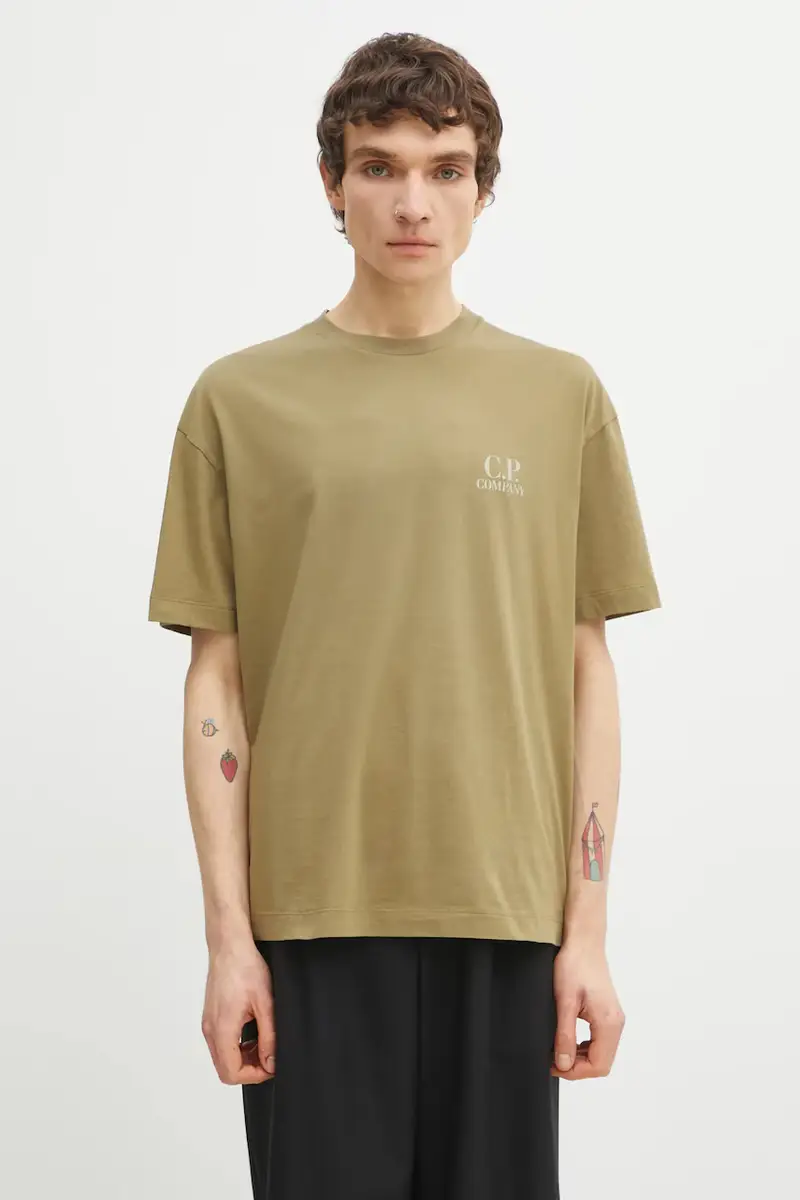 C.P. Company T-shirt Verde 3976659 miniatura 3