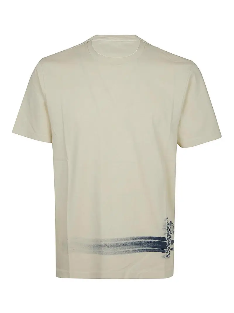 T-shirt manica corta in jersey 24/1 Beige Chiaro