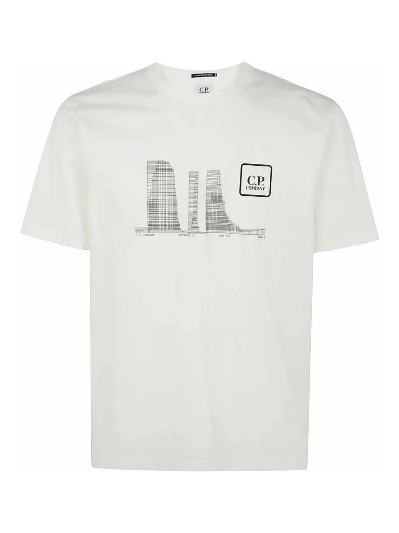 T-shirt Metropolis Bianco