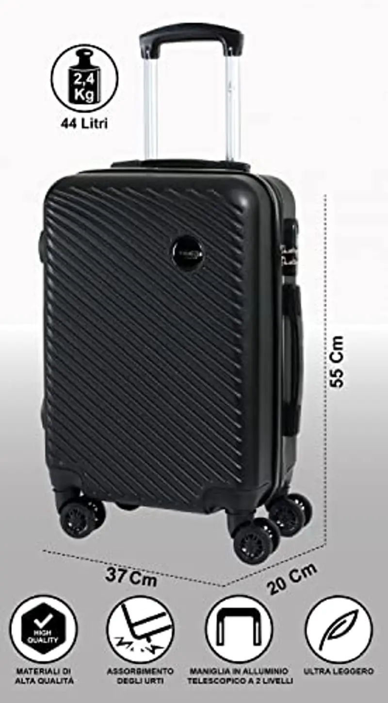 CABIN GO Valigia rigida Nero 1281814 miniatura 2