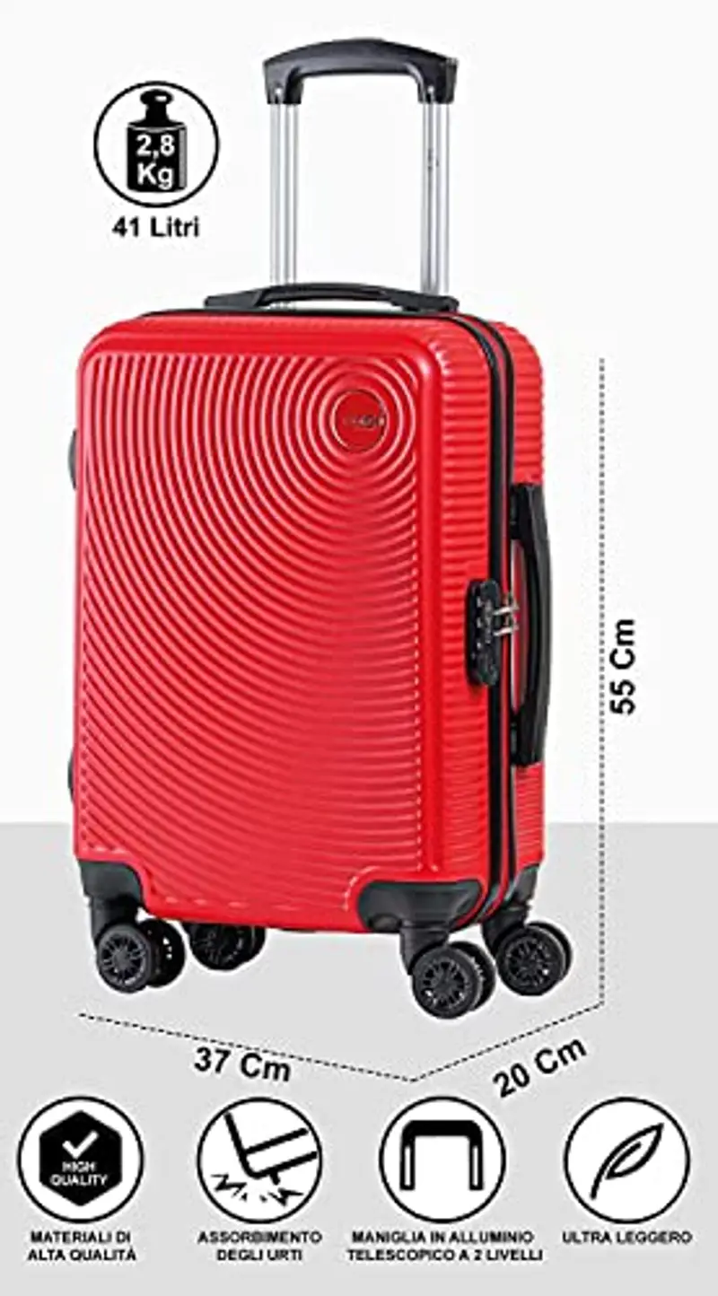 CABIN GO Valigia rigida Rosso 1918119 miniatura 2