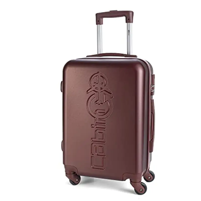 CABIN GO 5585 Valigia Trolley rigido in ABS grande valigia con ruote, 55x37x20, Bagaglio a Mano Ultra Leggero in ABS con Chiusura a combinazione