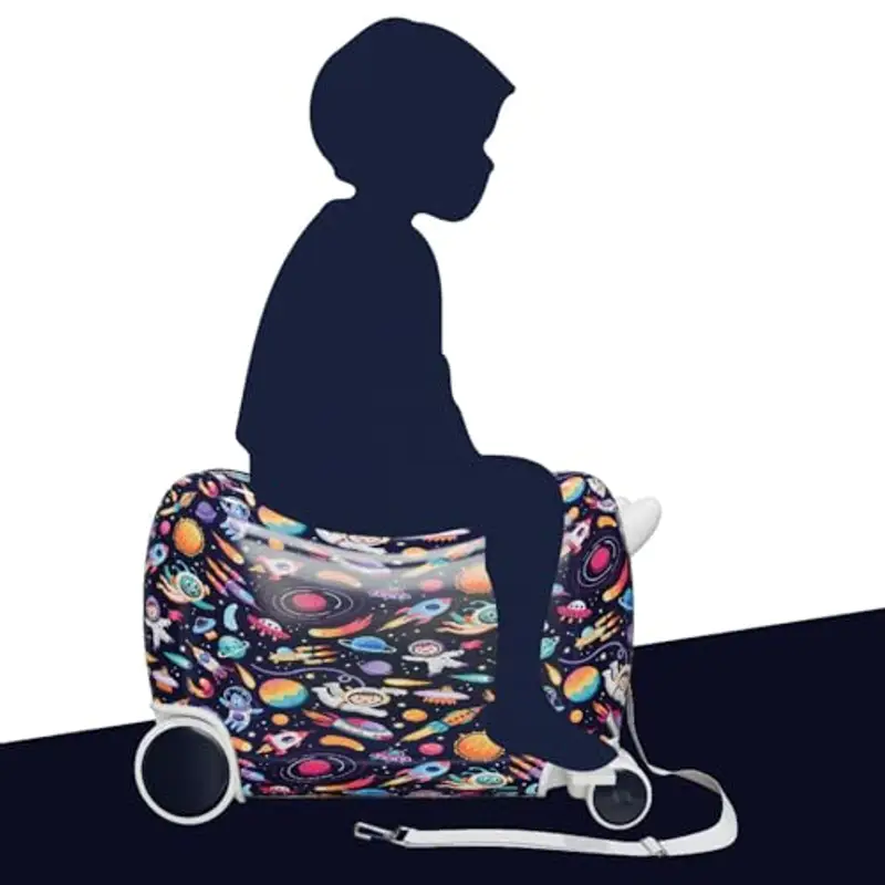 Cabin go - trolley cavalcabile bambino misura 48x31x22 - trolley bambino bagaglio a mano - valigia cavalcabile miniatura 3