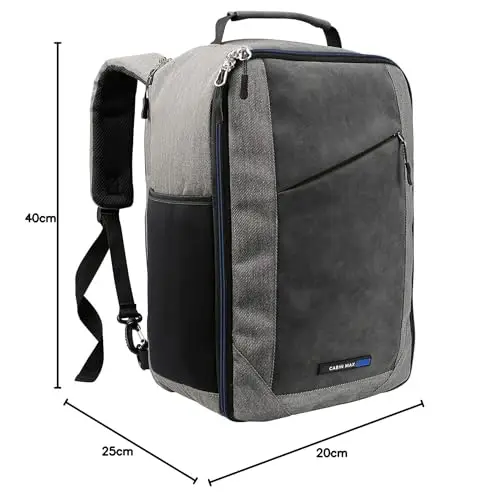 Cabin Max Zaino Viaggio, Zaino Ryanair 40x20x25, Zaini, Zaino Bagaglio a Mano 40x20x25 Ryanair, Zaino Aereo Ideale miniatura 2