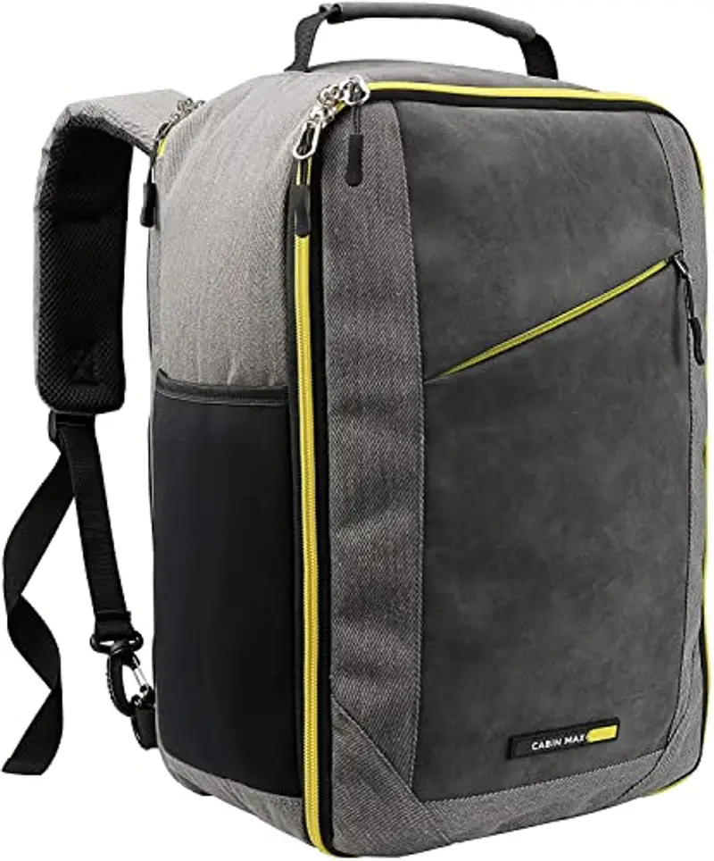 Cabin Max Zaino Viaggio, Zaino Ryanair 40x20x25, Zaini, Zaino Bagaglio a Mano 40x20x25 Ryanair, Zaino Aereo Ideale borsa per Voli Low Cost Easyjet, Wizz Air (Manhattan 20L Travel Bag)