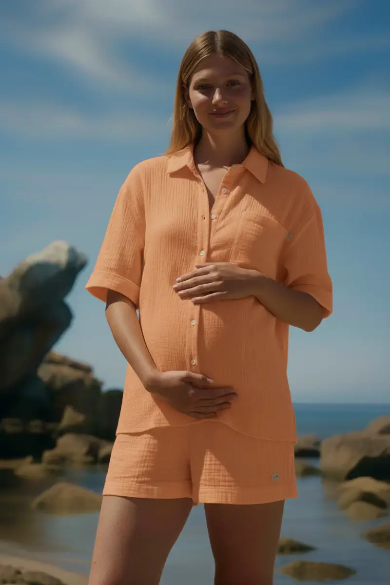 ICE CREAM | Pigiama Premaman e Allattamento Arancione