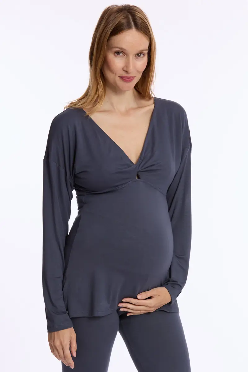 LOUNA | Maglietta Premaman e Allattamento in Morbido Bambù