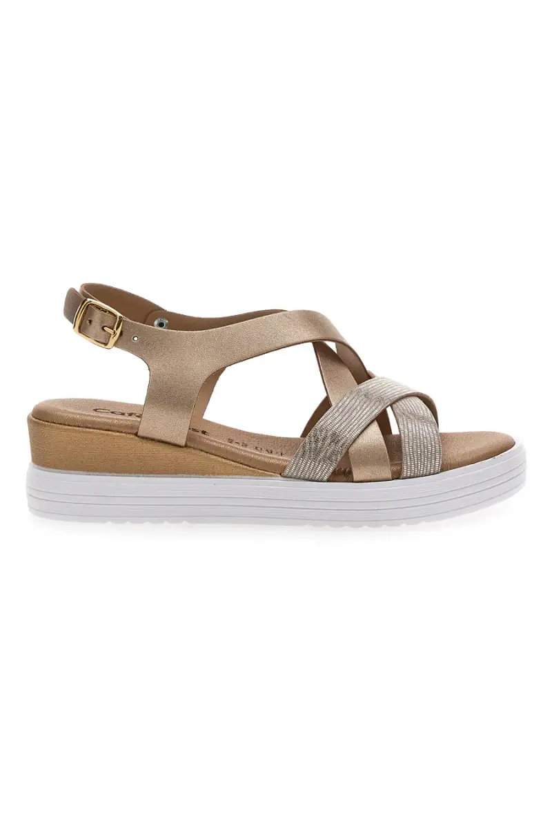 Sandali Bronzo con Zeppa e cinturino Cafè Cost 11443036 [PLATINO