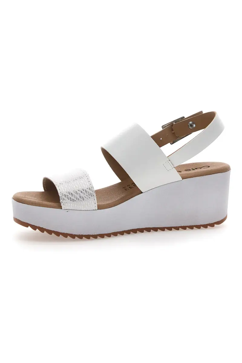 Sandali Platform Bianchi Cafè Cost 3612 [BIANCO] miniatura 4