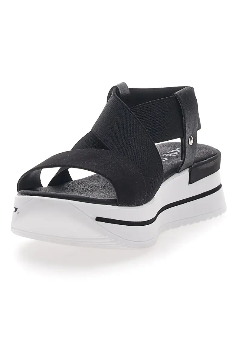 Sandali Platform Neri Cafè Cost 272045 [NERO] miniatura 3