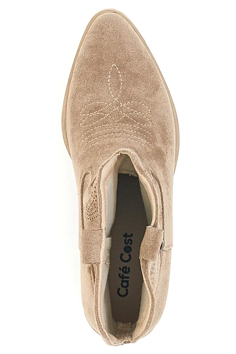 Stivaletti Taxani Beige con Tomaia Liscia CAFÈ COST RQ2204A [KHAKI] miniatura 3