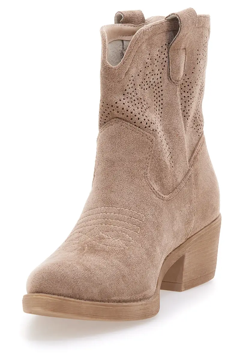 Stivaletti Taxani Beige con Tomaia Liscia CAFÈ COST RQ2204A [KHAKI] miniatura 4