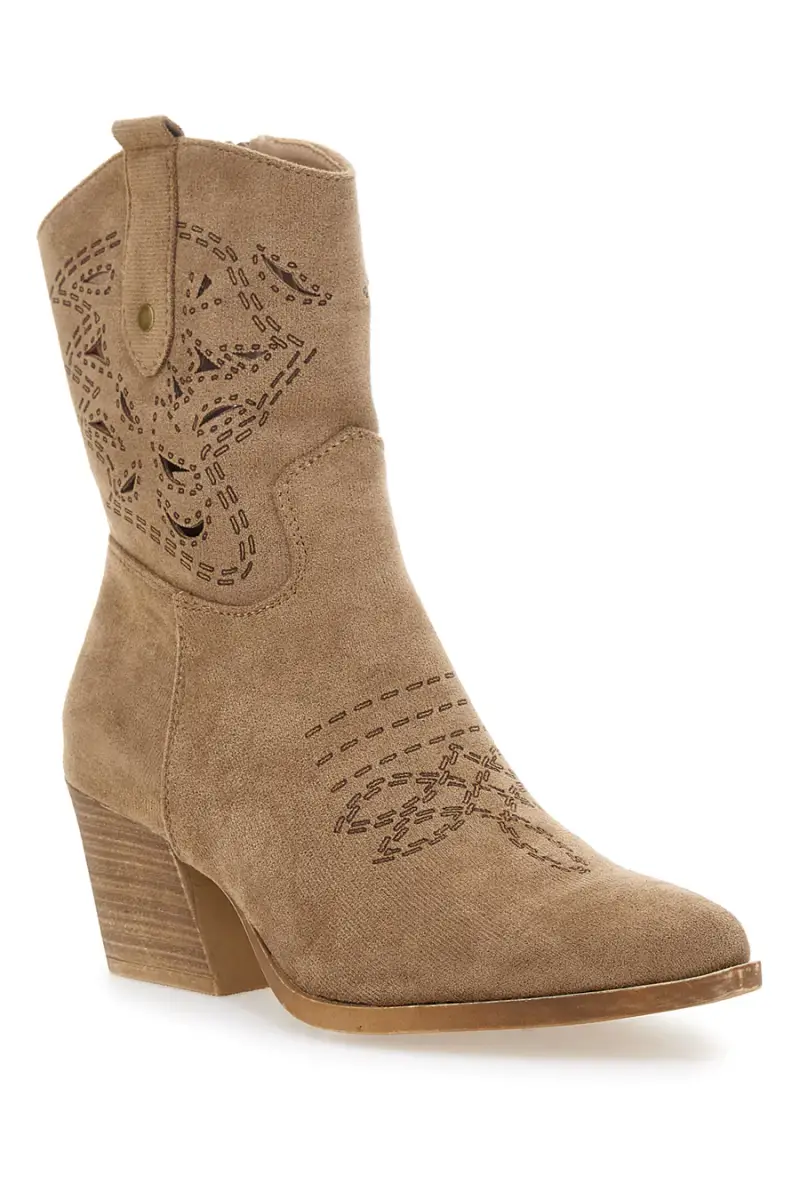 Stivaletti Texani Khaki Con Cerniera Cafè Cost H3W205816 [KHAKI] miniatura 2