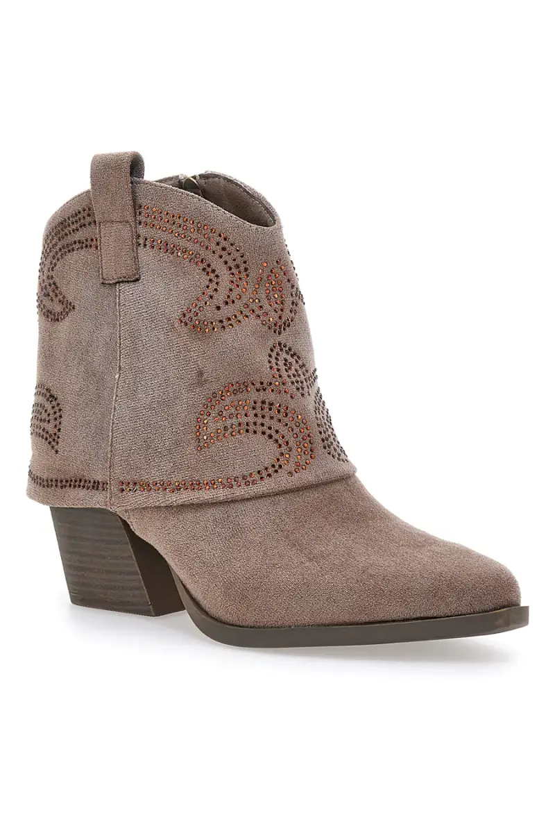 Stivaletti texani marroni CAFE' COST H3W205864 [KHAKI] miniatura 2