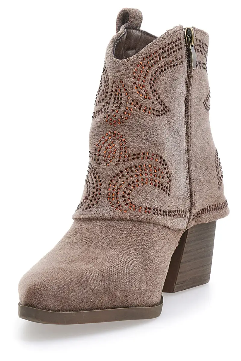 Stivaletti texani marroni CAFE' COST H3W205864 [KHAKI] miniatura 3