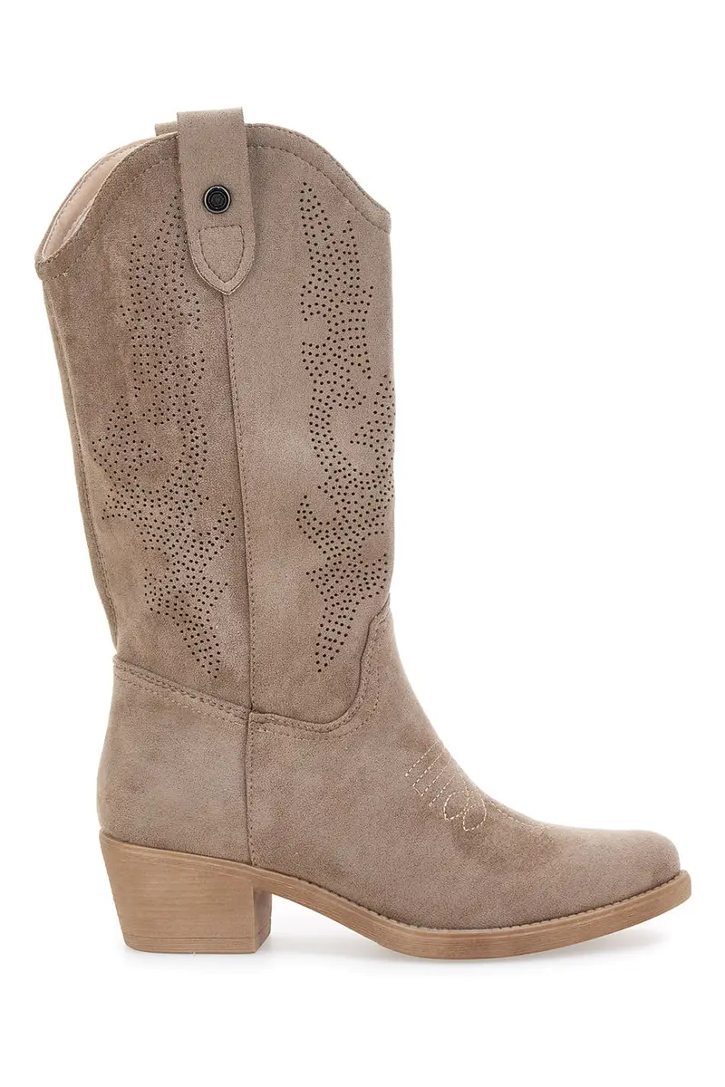 Stivaletti Texani Taupe con Rimani CAFE' COST Q903A1 [TAUPE]