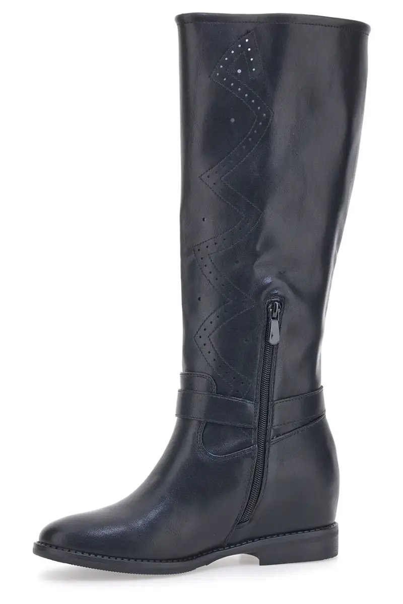 Stivali con Zeppa Interna Neri Cafè Cost 23015 [NERO] miniatura 4