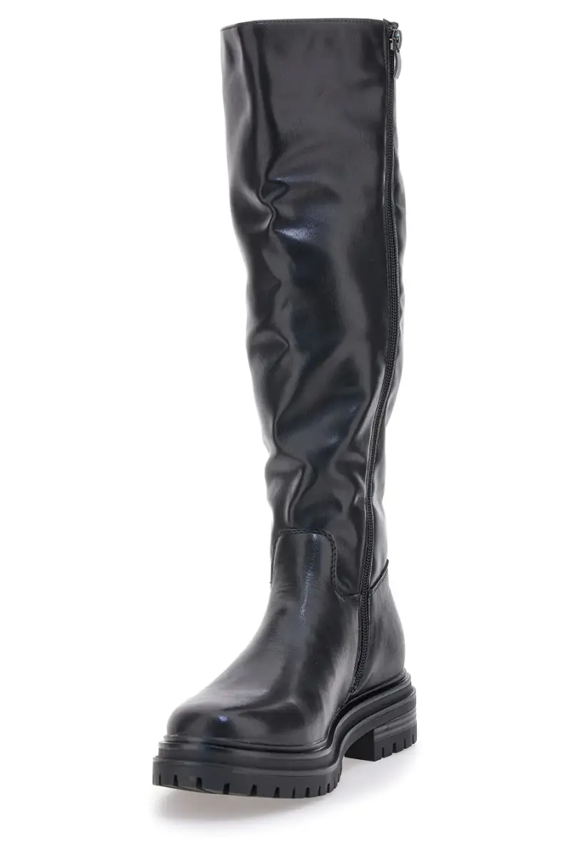 Stivali neri con fibbia e suola carrarmato Cafè Cost 2001325 [NERO] miniatura 4