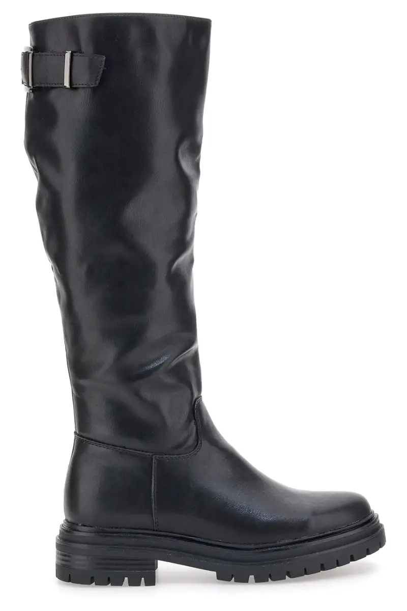 Stivali neri con fibbia e suola carrarmato Cafè Cost 2001325 [NERO]