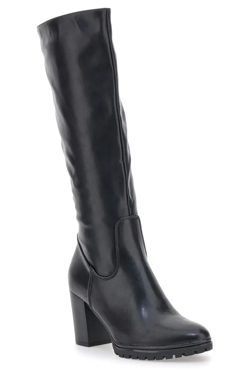 Stivali neri con tacco alto e suola dentellata Cafè Cost 16807215 [NERO] miniatura 2