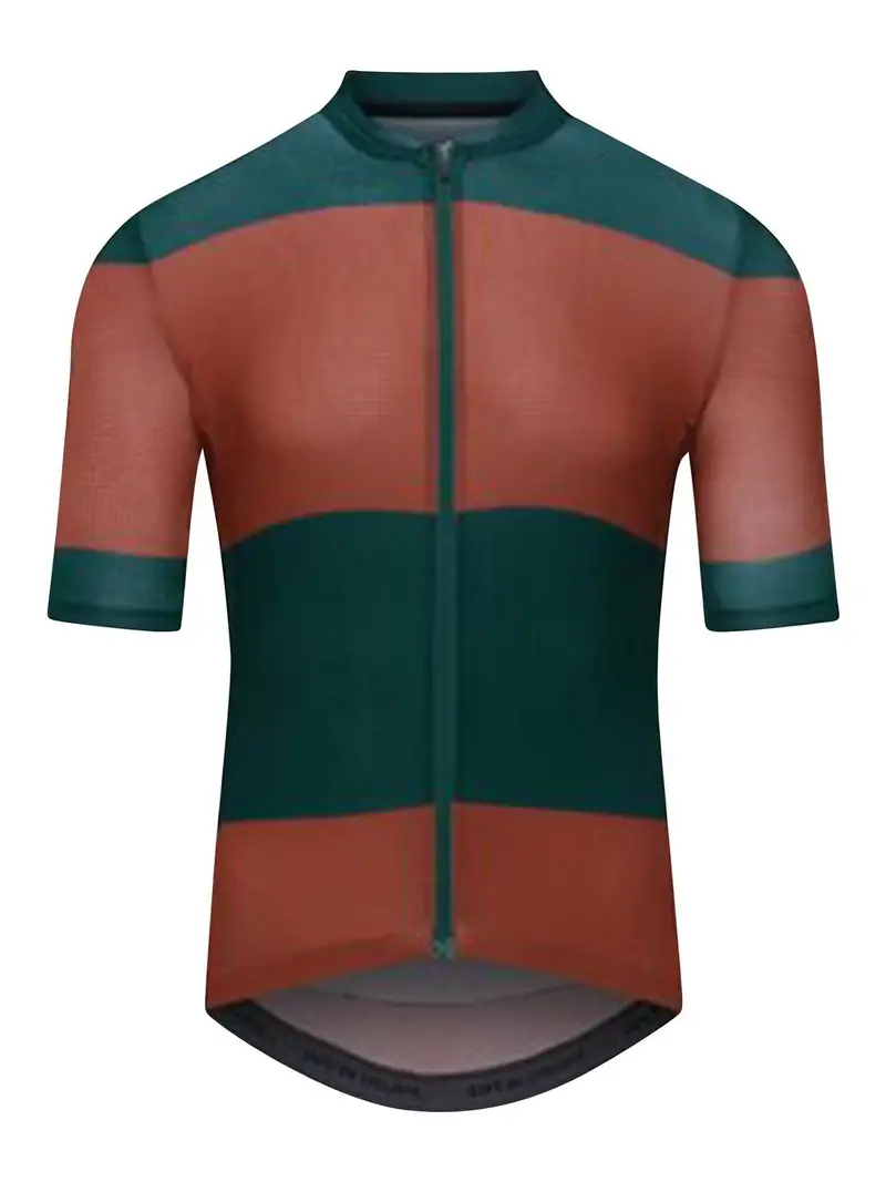 Maglia ciclismo ultraleggera verde/arancione