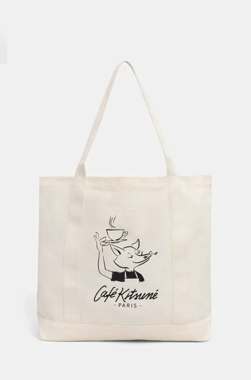 borsa Barista Fox Tote colore beige CKMU05101WW9001