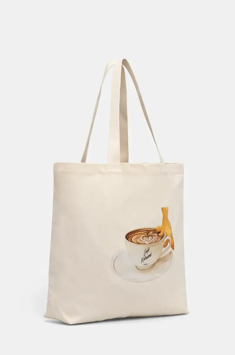 borsa in cotone Cappuccino Tote colore beige PU05108WB0013 miniatura 2