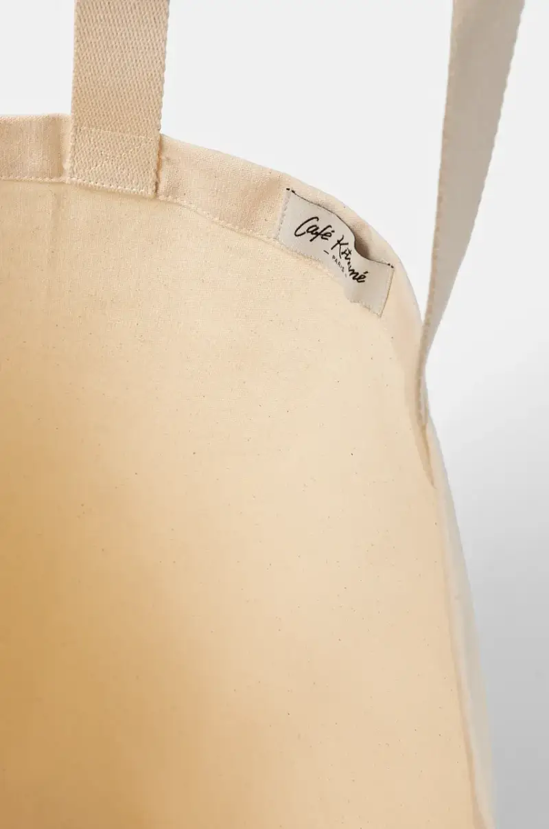 borsa in cotone Cappuccino Tote colore beige PU05108WB0013 miniatura 5